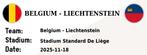 2 tickets Rode Duivels België - Liechtenstein