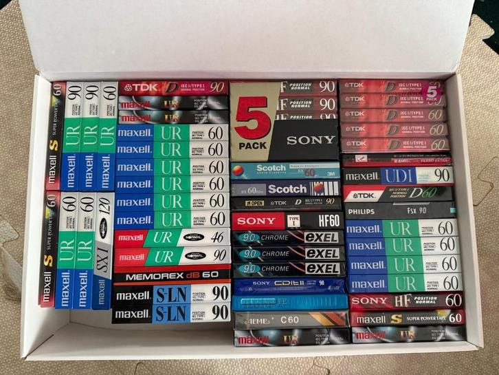 Lot blanco audio cassetten (sealed + geopend), Audio, Tv en Foto, Cassettedecks, Overige merken, Ophalen