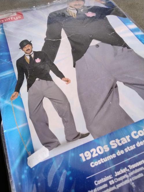kostuum Charlie Chaplin maat M, Kleding | Heren, Carnavalskleding en Feestkleding, Zo goed als nieuw, Kleding, Maat 48/50 (M)
