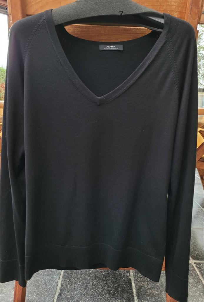 Mooie trui merk Alpha Massimo Rebecchi, 42, Kleding | Dames, Truien en Vesten, Zo goed als nieuw, Zwart, Ophalen of Verzenden
