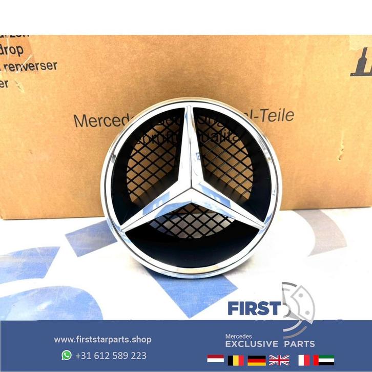 Mercedes AMG GRIL STER LOGO CHROOM W176 W177 W205 W117 W118, Autos : Pièces & Accessoires, Carrosserie & Tôlerie, Mercedes-Benz