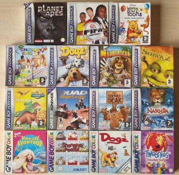 Lot 15 Game Boy Games ( Gameboy Color & Advance ) Boxed CIB beschikbaar voor biedingen