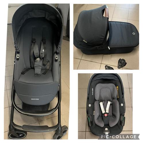 Maxi-Cosi plaza plus essential graphite set, Kinderen en Baby's, Buggy's, Zo goed als nieuw, Maxi-Cosi, Ophalen