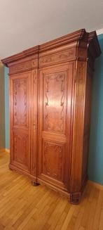 Antieke massief eiken kleerkast (ca. 1880–1920) prachtstaat, Antiek en Kunst, Antiek | Meubels | Kasten, Ophalen