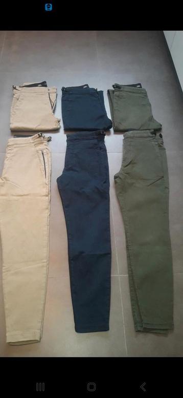 Chino broeken zara maat S, lengte 7/8