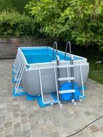 Intex zwembad (400x200x100) met zandfilterpomp, Ophalen, Gebruikt, 200 tot 300 cm, 80 tot 120 cm