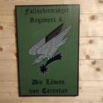 Panneau parachutiste allemand WW2 : 6. Regiment - Les Lions, Envoi