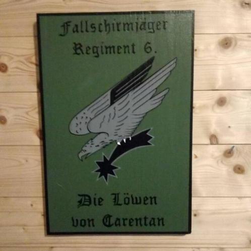 Panneau parachutiste allemand WW2 : 6. Regiment - Les Lions, Collections, Objets militaires | Seconde Guerre mondiale, Envoi