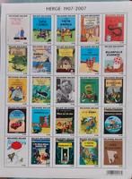 Timbres tintin HERGE 1907 2007, Timbres & Monnaies, Enlèvement ou Envoi