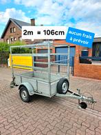 Aluminium eenassige aanhangwagen, Ophalen, Zo goed als nieuw