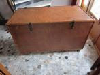 zware houten kist met deksel, Ophalen, 100 tot 150 cm, 50 tot 75 cm, Zo goed als nieuw