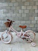 Banwood classic kinderfiets & Banwood step in Pale Pink met, Ophalen, Zo goed als nieuw, Banwood, Zijwieltjes
