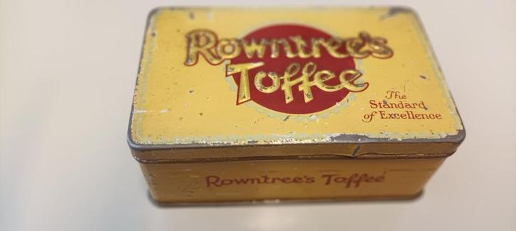 Boite de caramel / English Rowntree's  Toffee  +/- 1920, Verzamelen, Blikken, Gebruikt, Overige, Overige merken, Ophalen of Verzenden