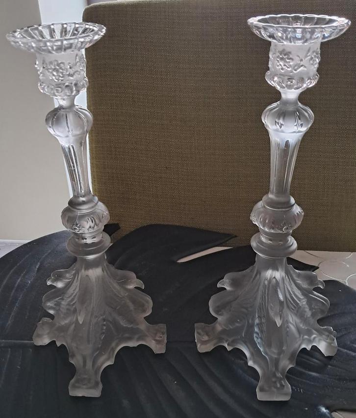 VSL griffon  kandelaren Charles Graffart, Antiek en Kunst, Antiek | Glaswerk en Kristal, Ophalen of Verzenden