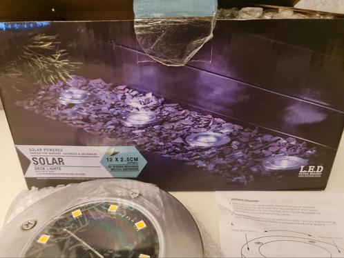 Buitenverlichting : grondspots solar ( 12 stuks ), Huis en Inrichting, Lampen | Vloerlampen, Nieuw, Ophalen of Verzenden