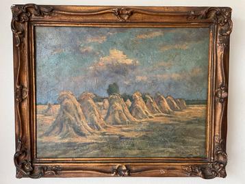 Peinture d'Henri Rul, paysage avec acariens