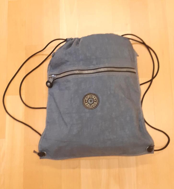 Kipling rugzak turnzak grijsblauw, Handtassen en Accessoires, Tassen | Schooltassen, Ophalen of Verzenden