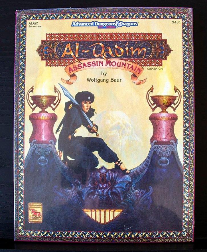 Add2.ED-Al-Qadim Sourcebox ALQ2 Assassin Mountain TSR 1993, Hobby & Loisirs créatifs, Wargaming, Comme neuf, Autres types, Enlèvement ou Envoi