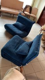 Twee modern sofa's, uitschuifbaar als bed., Minder dan 150 cm, 150 cm of meer, Modern, Stof