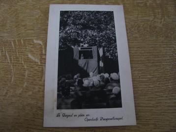 Postkaart openlucht poppen - poesjenellenspel Poppentheater