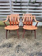 Vintage set 4 Mid-century stoelen Pastoe 1960 Cees Braakman, Ophalen, Gebruikt, Vintage, Vier