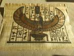 Egyptisch tafereel op papyrus, Antiek en Kunst, Verzenden