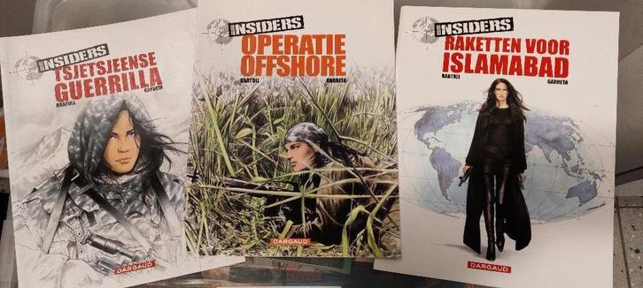 Insiders - nrs 1, 2 en 3, Boeken, Stripverhalen, Zo goed als nieuw, Meerdere stripboeken, Ophalen
