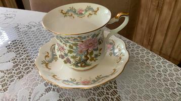 Dames [klein] kop en schotel, Royal Ascot,Indian Tree. beschikbaar voor biedingen