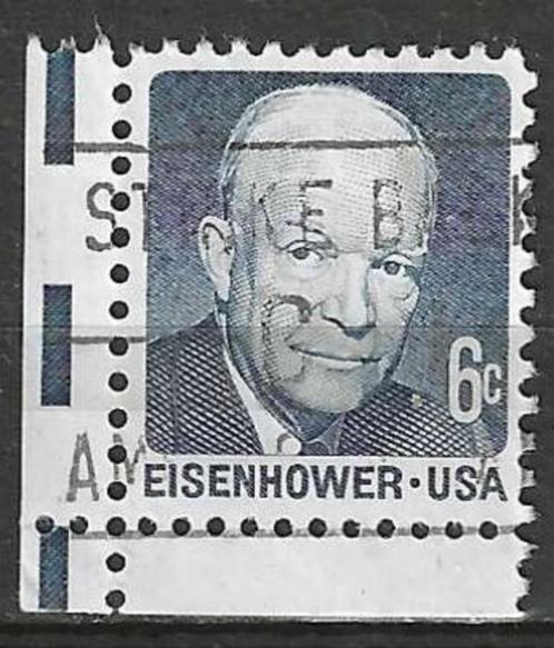 USA 1970 - Yvert 897a - Dwight David Eisenhower  (ST), Postzegels en Munten, Postzegels | Amerika, Gestempeld, Verzenden