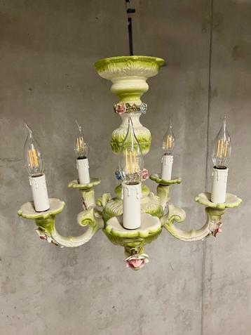 Porseleinen luster / Kroonluchters in Capodimonte stijl beschikbaar voor biedingen