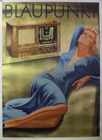 Blaupunkt ( lady in blue dress on gold print ) - Gaigg  1940, Verzamelen, Posters, Ophalen of Verzenden, Zo goed als nieuw, Film en Tv