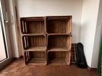 6x Houten appelkistjes, Maison & Meubles, Accessoires pour la Maison | Coffres, Enlèvement, Utilisé