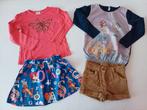 2 sets short & longsleeve + longsleeve & rok 104-110, Tom Tailor, Meisje, Ophalen of Verzenden, Zo goed als nieuw