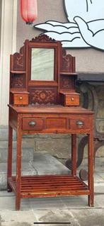 coiffeuse vintage authentique avec miroir et tiroirs, Huis en Inrichting, Tafels | Kaptafels, Ophalen