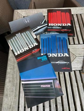 Verkoopsfolders Honda Prelude, Jazz en Mazda 929 beschikbaar voor biedingen