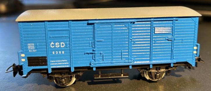 3079. Met CSD H0 Piko overdekte auto., Hobby en Vrije tijd, Modeltreinen | H0, Zo goed als nieuw, Wagon, Piko, Ophalen of Verzenden