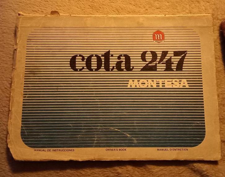 MONTESA COTA 247, Motoren, Handleidingen en Instructieboekjes, Overige merken, Ophalen of Verzenden