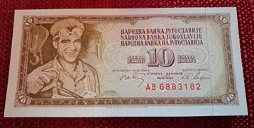 Bankbiljet van 10 dinar Joegoslavië 1978 nieuw perfecte  beschikbaar voor biedingen