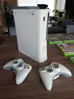 Xbox 360 + 2 controllers + 19 games, Games en Spelcomputers, Met 2 controllers, Ophalen of Verzenden, 60 GB, Gebruikt