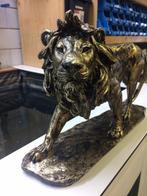 Lion furtif en bronze sur socle, grande déco, Animal, Enlèvement ou Envoi, Neuf