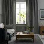 Vilborg grijze gordijnen (2 stuks) (verduisterend) IKEA, Huis en Inrichting, Stoffering | Gordijnen en Lamellen, Ophalen of Verzenden
