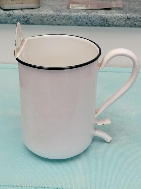 Vintage geëmailleerd lavementvat schaalverdeling 2l jaren 50, Antiek en Kunst, Curiosa en Brocante, Ophalen