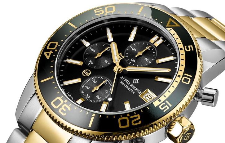 Alpha Sierra Navigator BGS04 SEIKO Nieuw t.w.v € 399-,, Handtassen en Accessoires, Sporthorloges, Nieuw, Zilver, Waterdicht, Ophalen of Verzenden