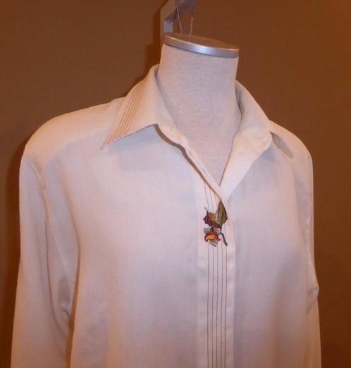 Ecru bloes " Sommermann " m 42, Kleding | Dames, Blouses en Tunieken, Zo goed als nieuw, Ophalen of Verzenden