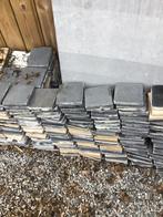 Zwarte tegeltjes en wit steen tegeltjes in natuursteen, Doe-het-zelf en Bouw, Tegels, Gebruikt, Hardsteen, Minder dan 20 cm, Vloertegels