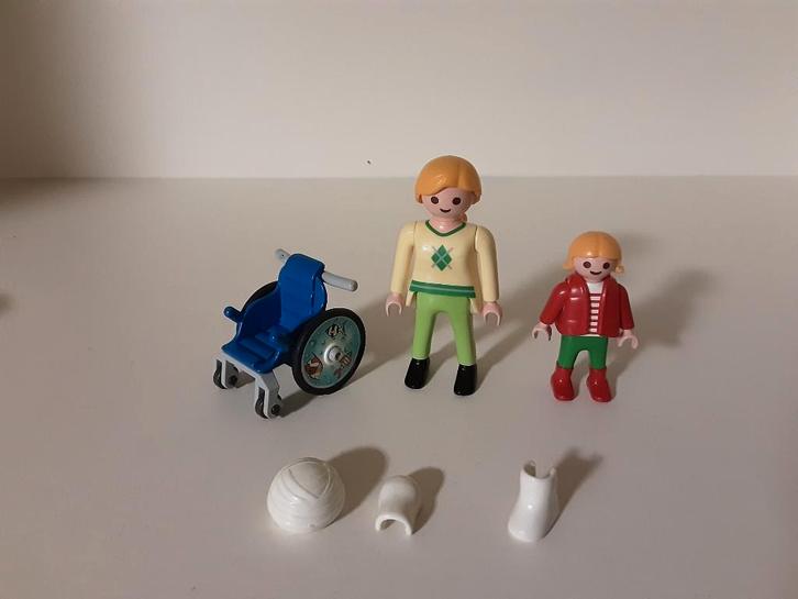 PlayMobil maman avec enfant et fauteuil roulant - complet, Enfants & Bébés, Jouets | Playmobil, Comme neuf, Ensemble complet, Enlèvement ou Envoi