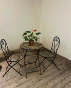 Parijs tafel en 2 stoelen alles oplooibaar, Ophalen, Zo goed als nieuw