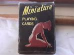 Vintage année 50/60 Mini jeux de cartes coquine, Enlèvement, Utilisé, Carte(s) à jouer