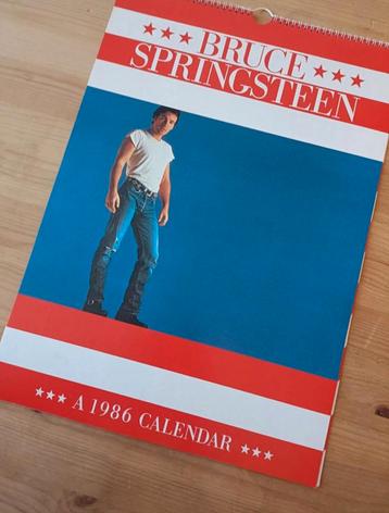 Bruce Springsteen calendrier original 1986