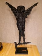 Groot ijzeren kunstwerk uil, Antiek en Kunst, Ophalen